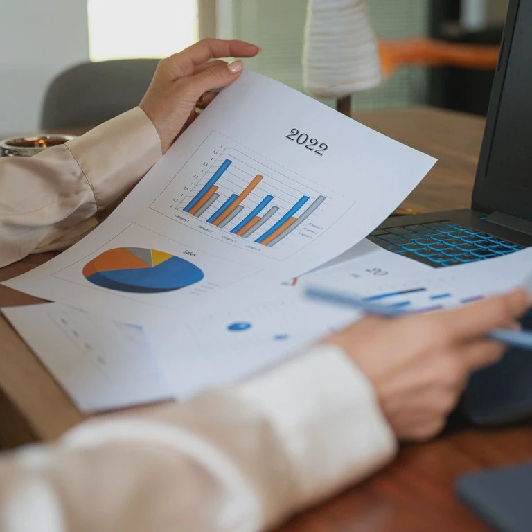 dokument z wykresami